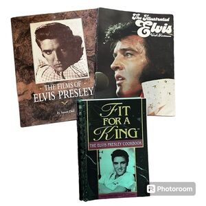 Elvis Three Book Bundle. Films of Elvis, The Illustrated Elvis, Fit For A King